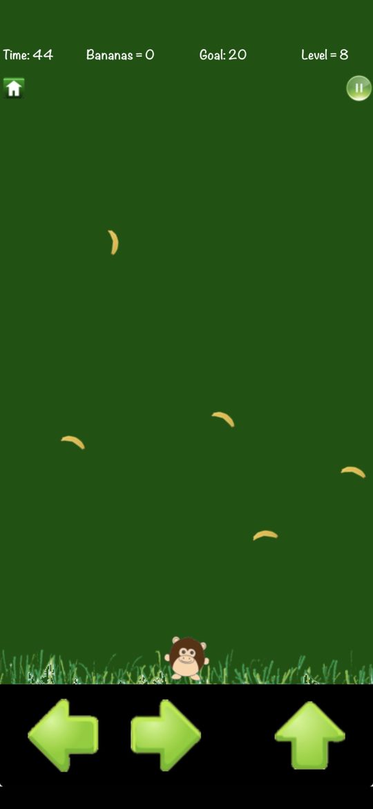 Catching bananas in the jungle